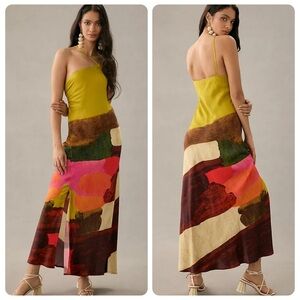 NWT NEW Blank Slip Dress Anthropologie Satin Maxi Size Large Petite